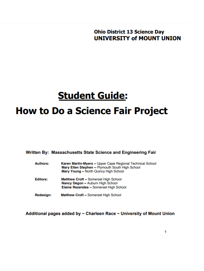 Science Fair Project Template | 10+ Free Printable Xlsx, Docs and PDF
