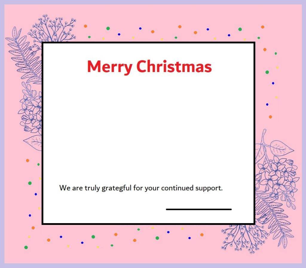 Christmas Card Template